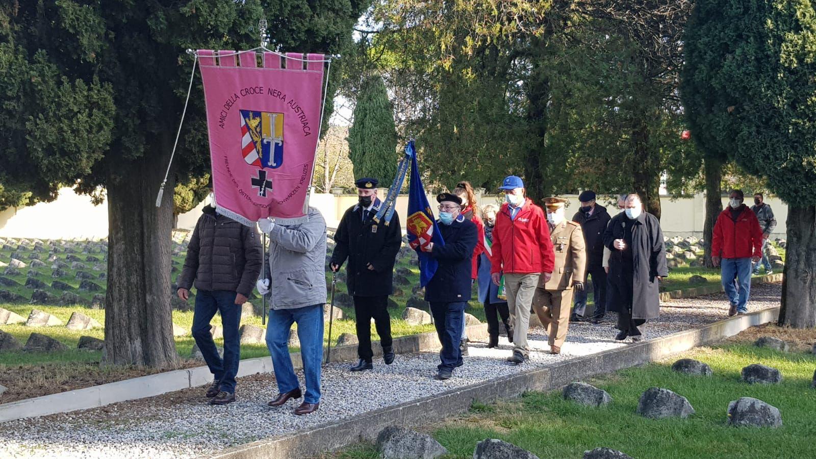 Immagine per Fogliano ricorda la fine della guerra, cerimonia al cimitero austro-ungarico